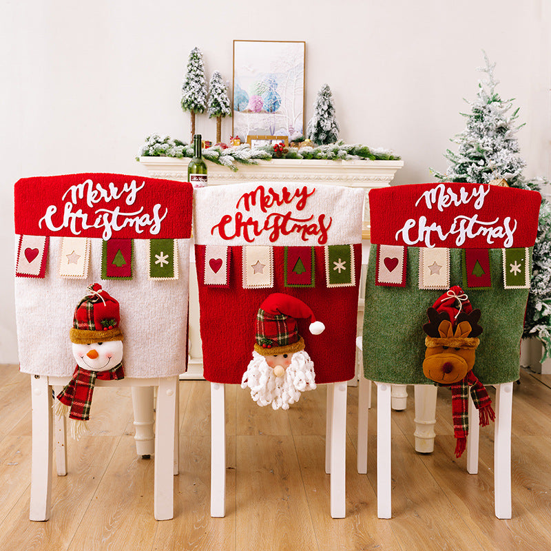 Christmas decoration chair cover