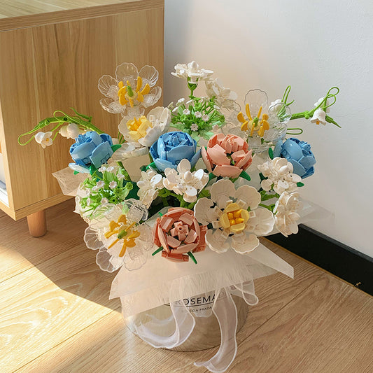 Rose Building Blocks Simulation Bouquet