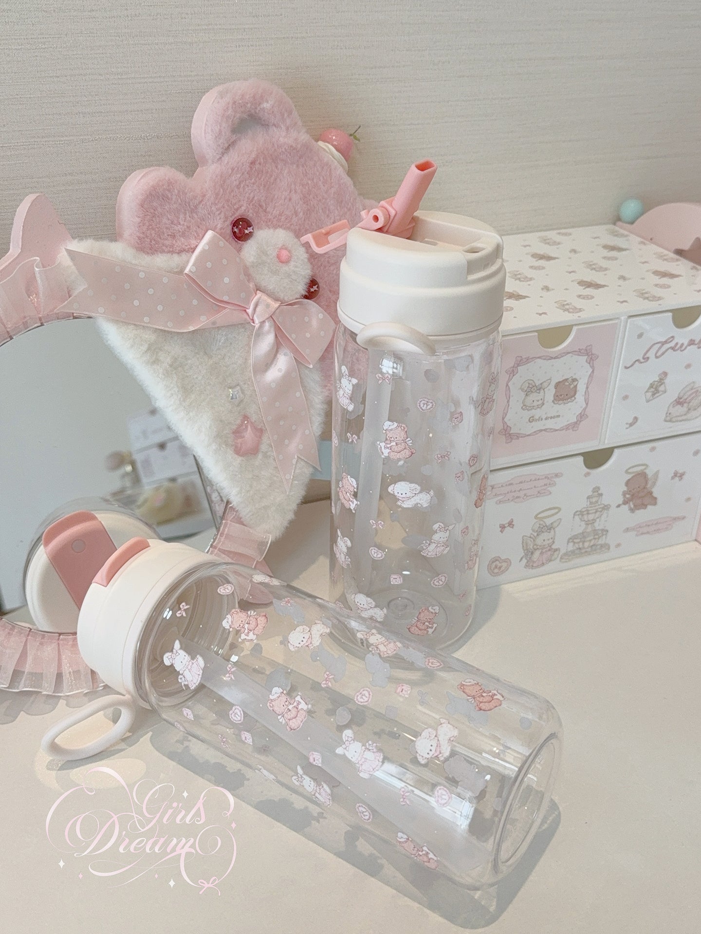 Girl's Dream Rabbit Bear Water Cup