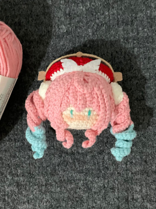 diy wool Wind Pansy Dumpling Crochet Doll