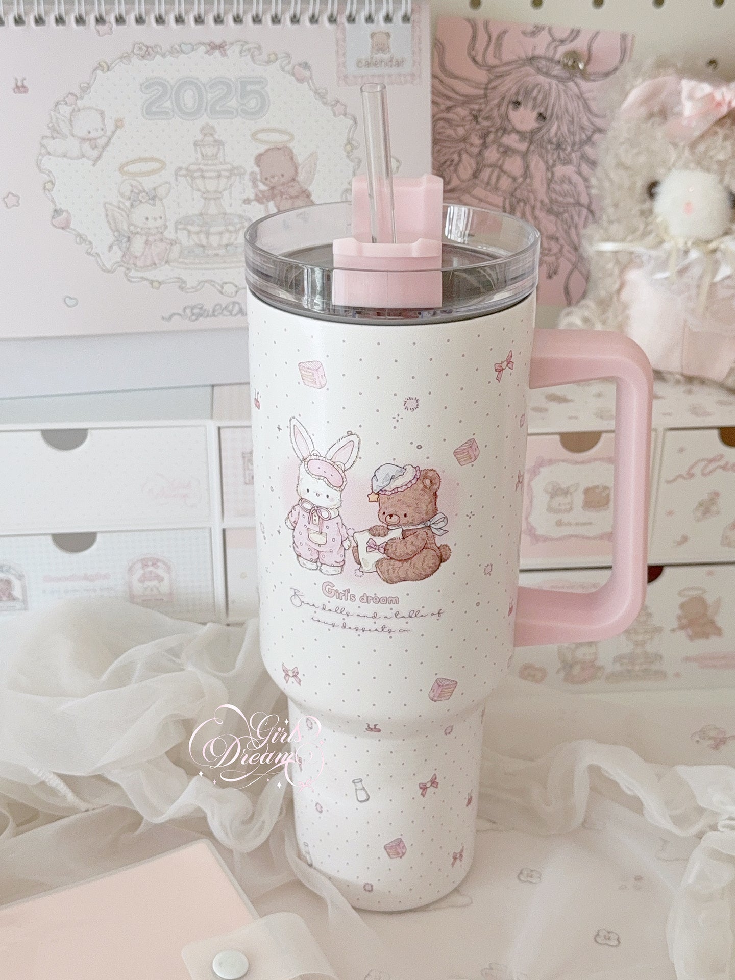 Girl's Dream Rabbit Bear Ice Cup
