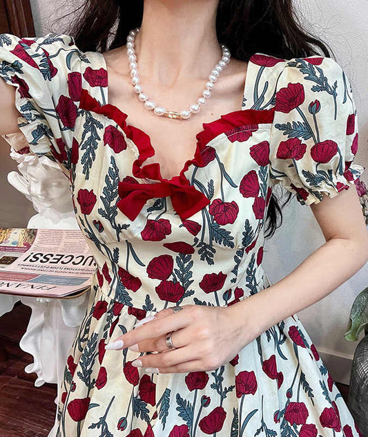 Tea Break French Floral Dress