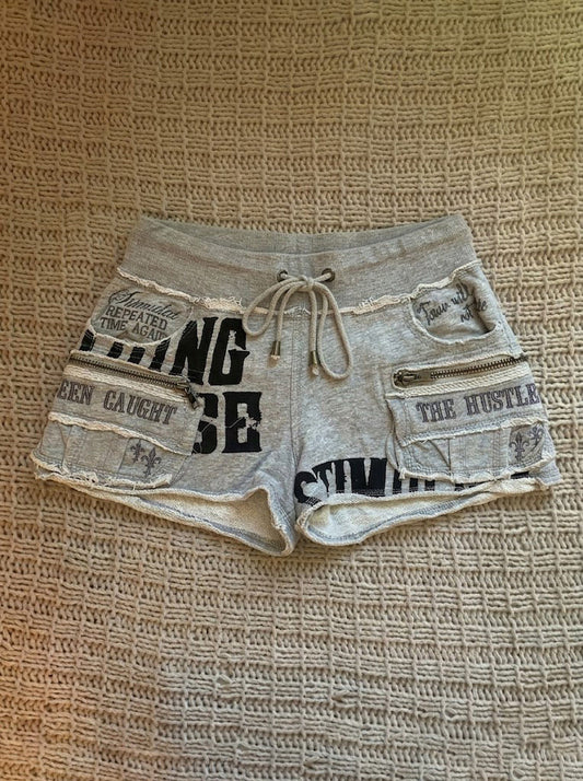 y2k sports letters vintage shorts