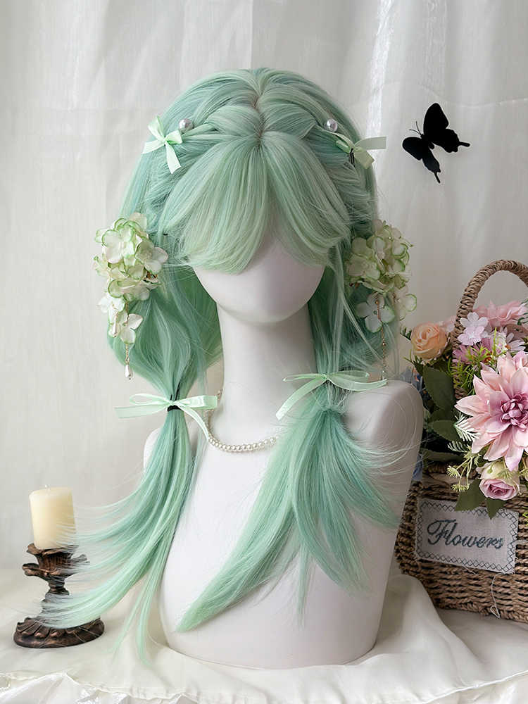 Mint Mambo Milk Green Wig