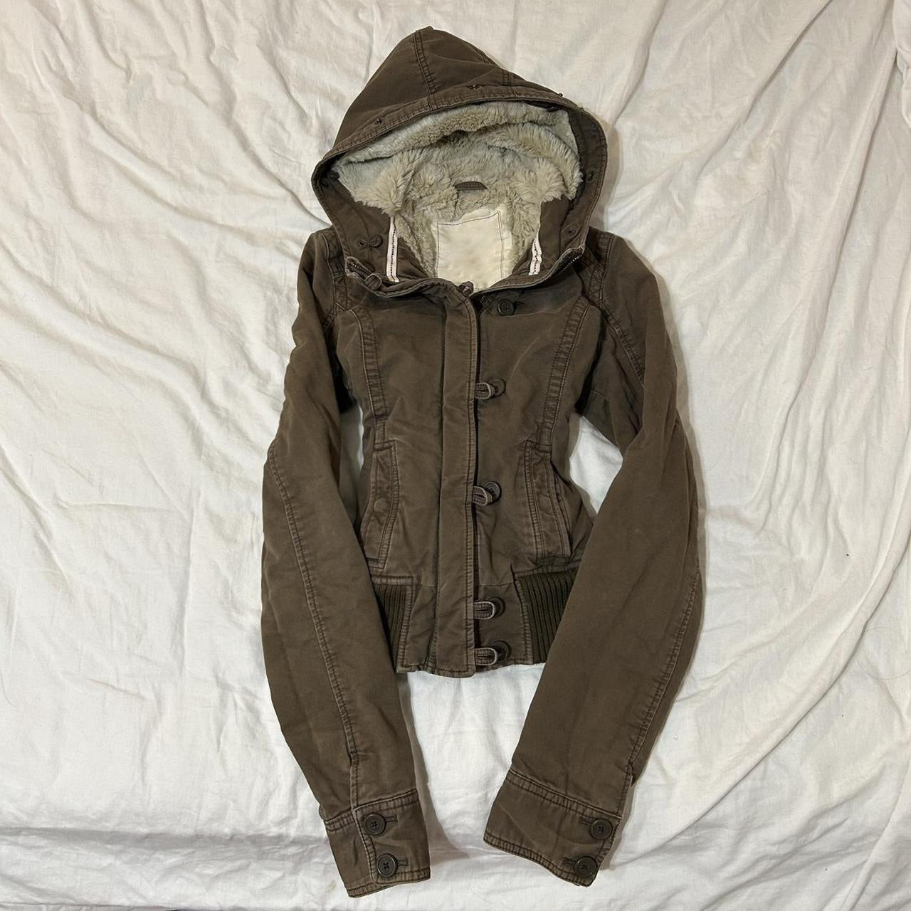 y2k retro brown jacket