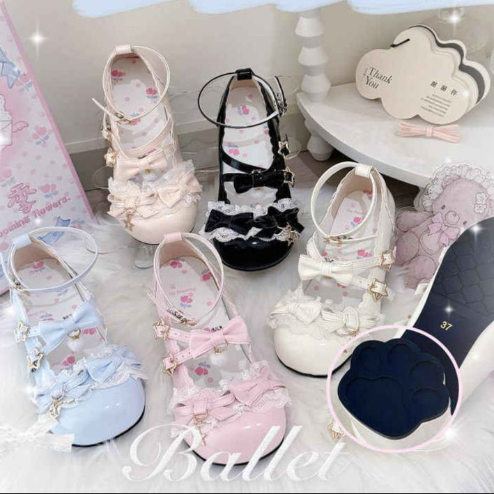 Bow Round Toe Lolita Shoes