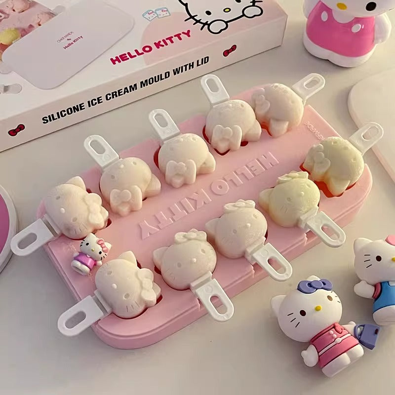 cute kitty ice cream mold