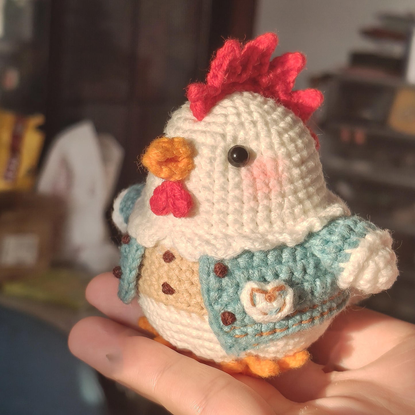 DIY handmade crochet chick doll