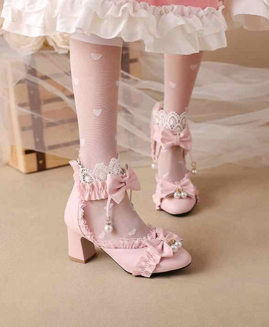 Princess Bows Leather Sandals