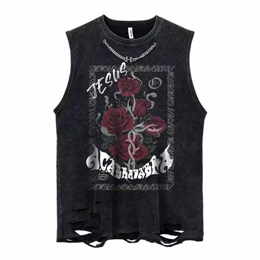 Grunge Gothic Hole Gothic Vest