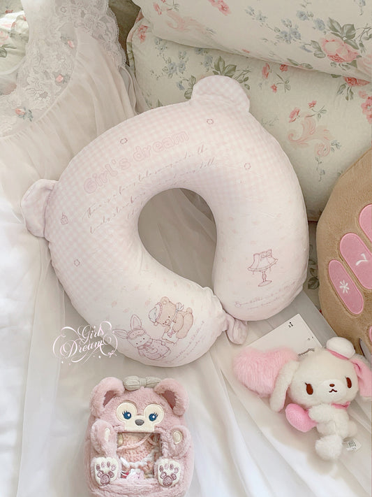 Girl's Dream Pink U-shaped Pillow