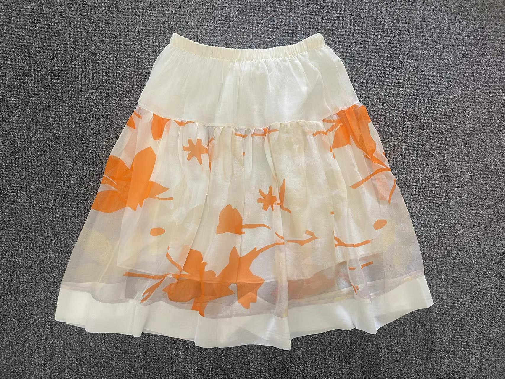 Silk Double Layer Skirt