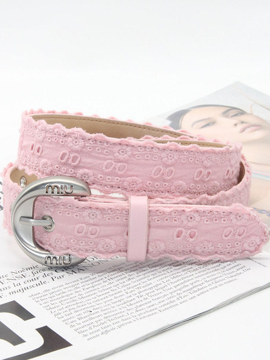 casual pin jeans buckle