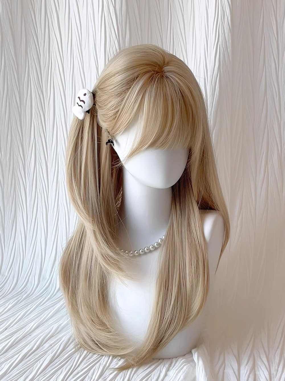 JK Platinum Long Straight Wig