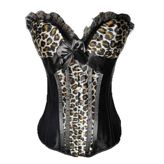 Leopard Dark Coquette Corset