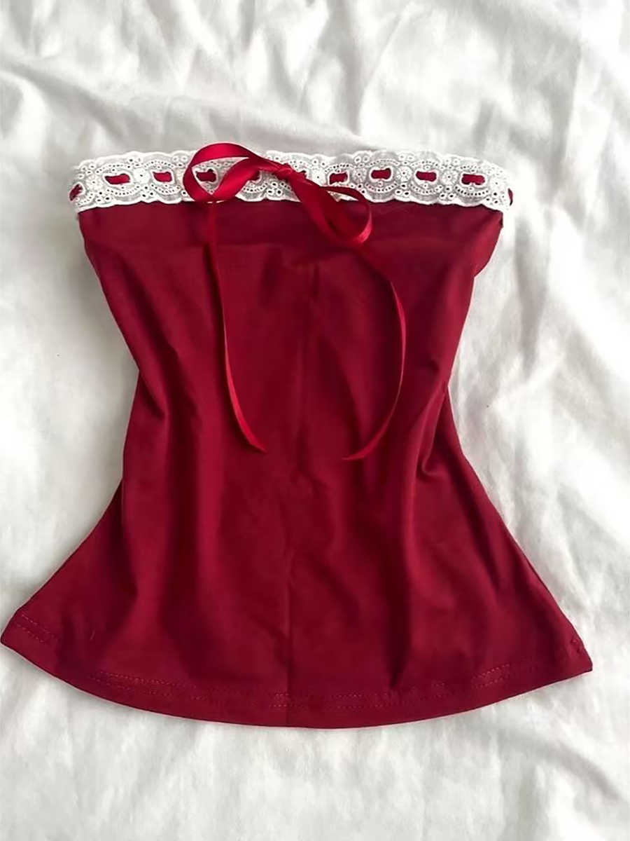 Pure Desire Lace Tube Top