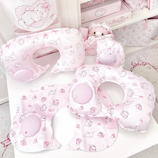 soft girl pink Inflatable U-shaped pillow