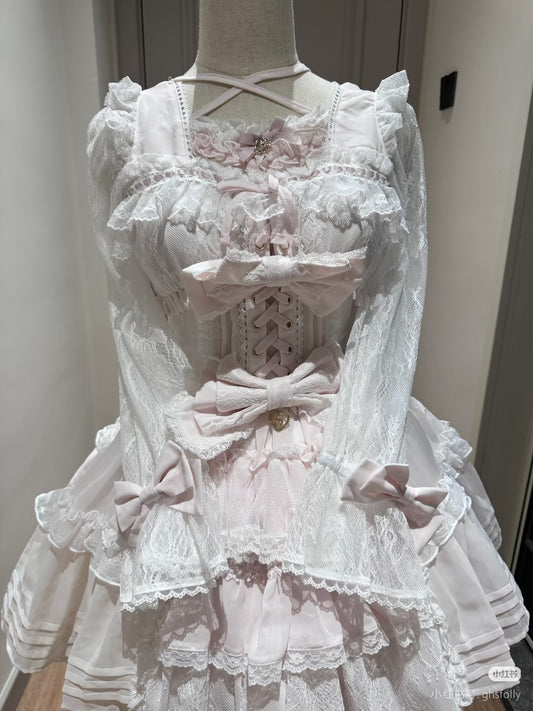 cute Lolita lace splicing dress
