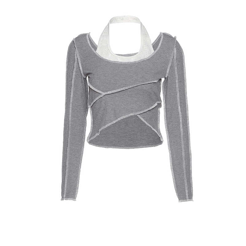 Acubi Irregular Long-sleeved Top