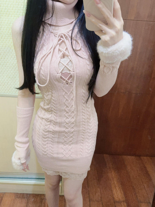 sexy kawaii knit dress