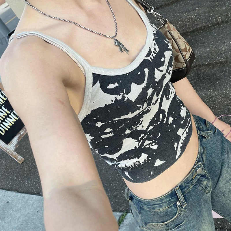 Grunge Punk Eyes Tank Top