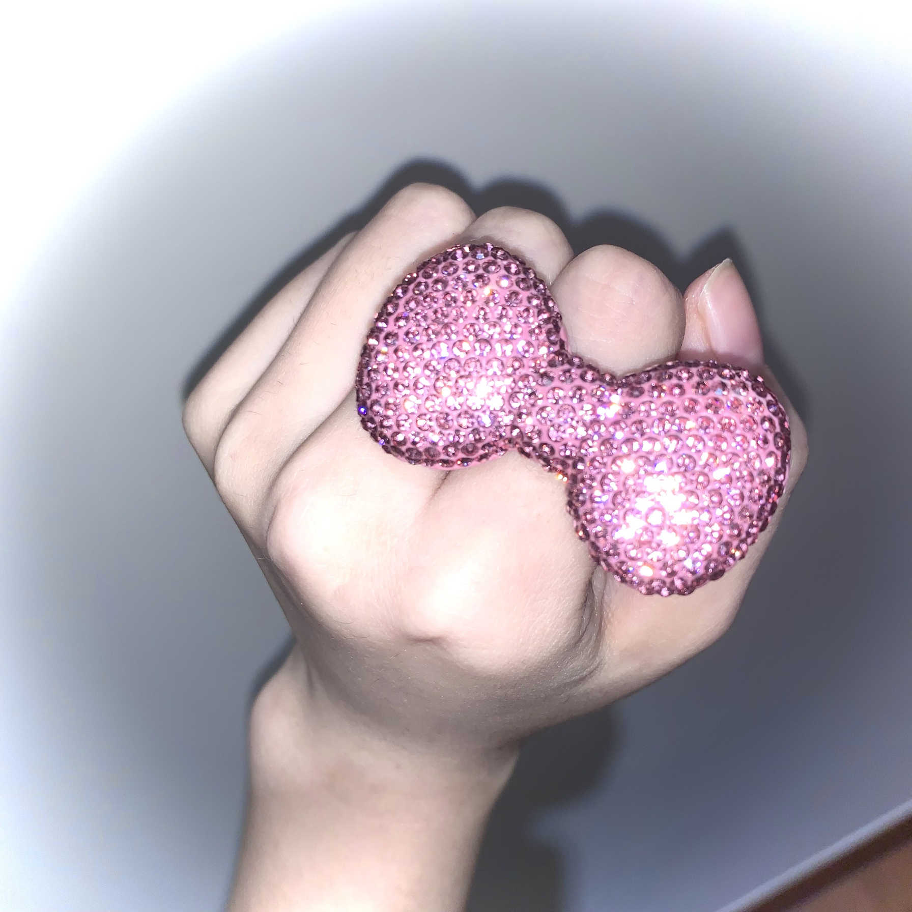 Y2K Kitty Pink Bow Ring