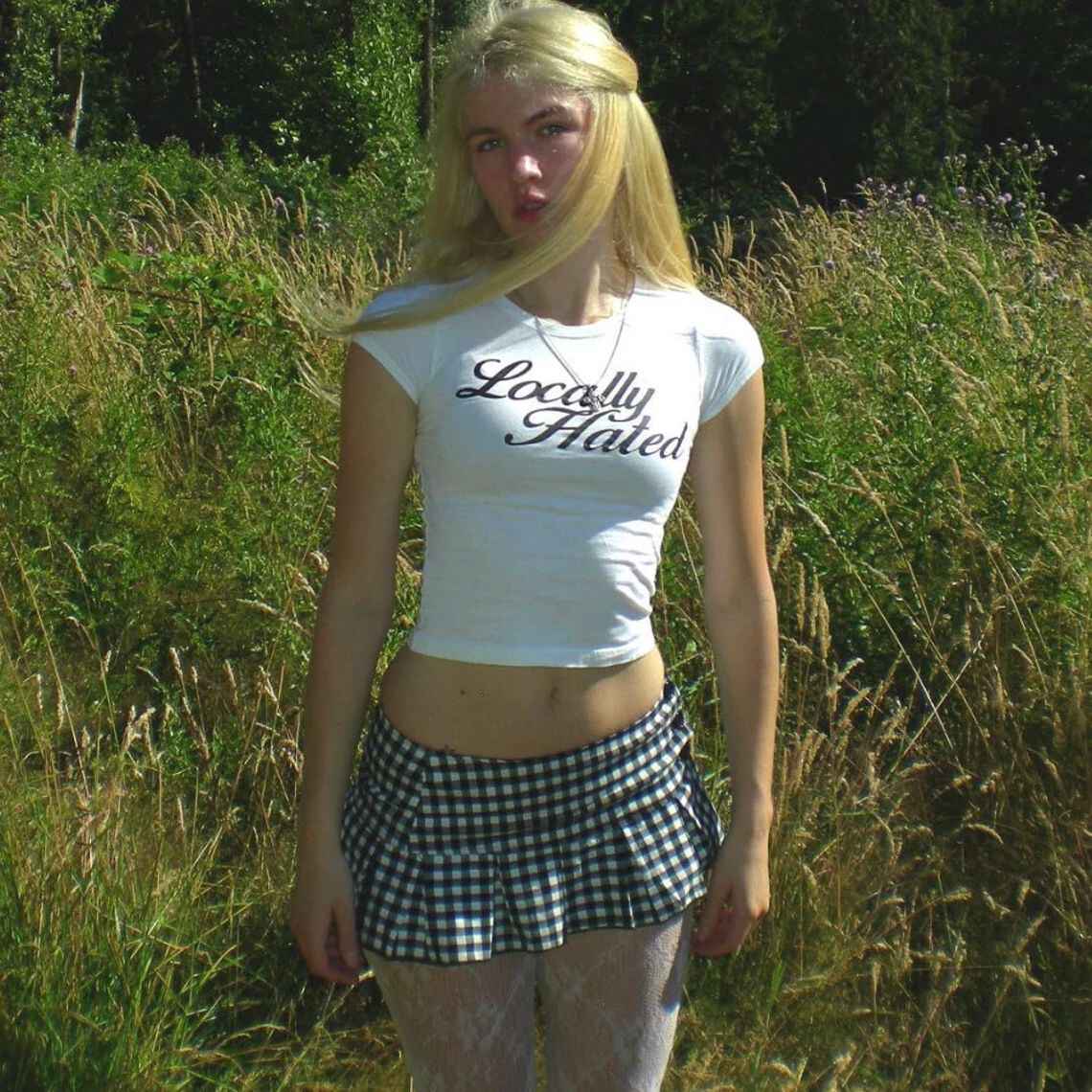 Y2K Retro Letter Crop Top