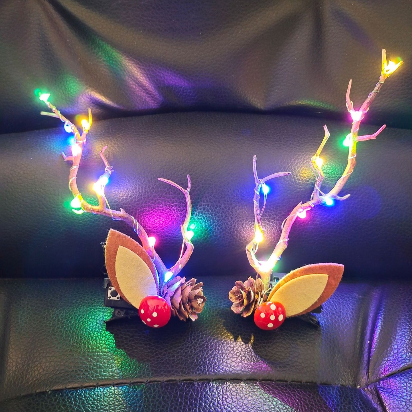 Christmas Antler luminous hairpins
