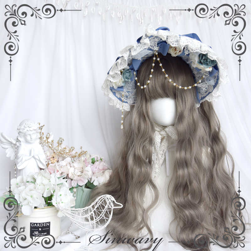 Aoki Gray Lolita Curly Wig