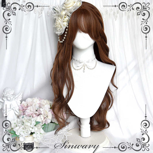 Chestnut Brown Retro Layered Wig