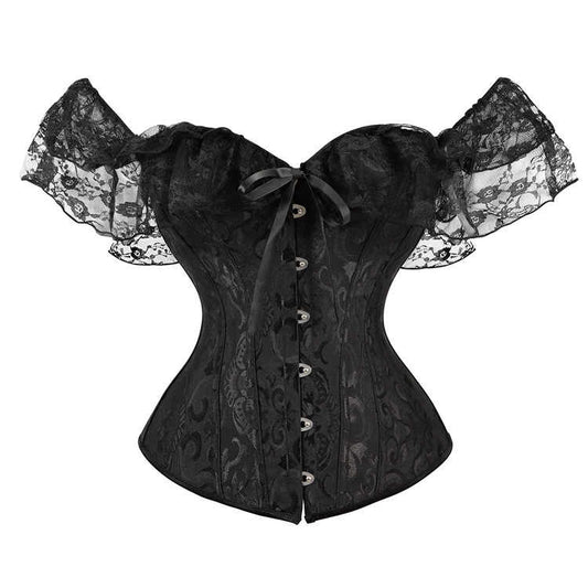 Dark Coquette Boned Lace Corset