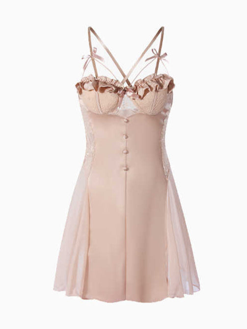 Rose Chest Pads Nightgown