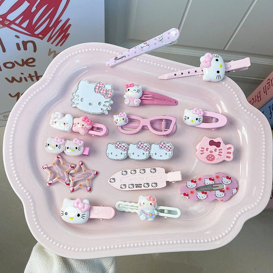 cute Kitty hair clip set