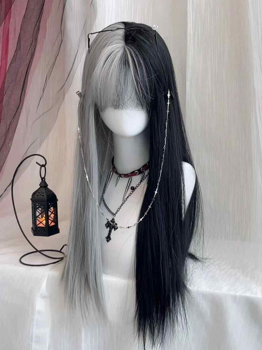 Halloween Black&White Wig