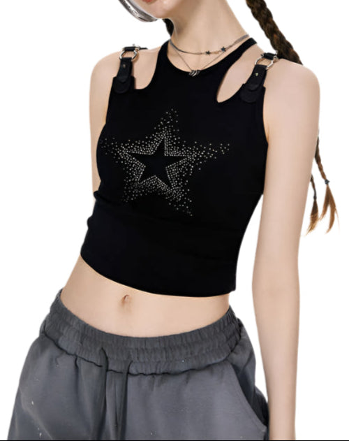 Acubi Star Diamond Tank Top