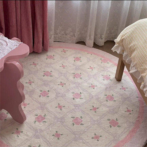 Girly Pink Retro Carpet