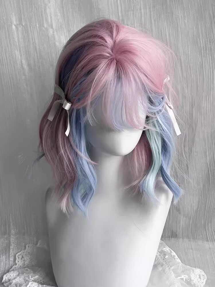 Lolita Pink Curly Cos Wig