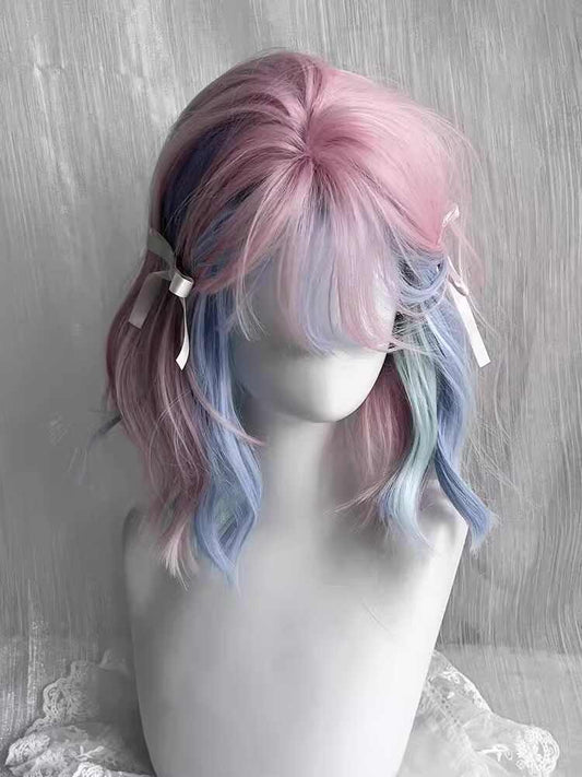 Lolita Pink Curly Cos Wig