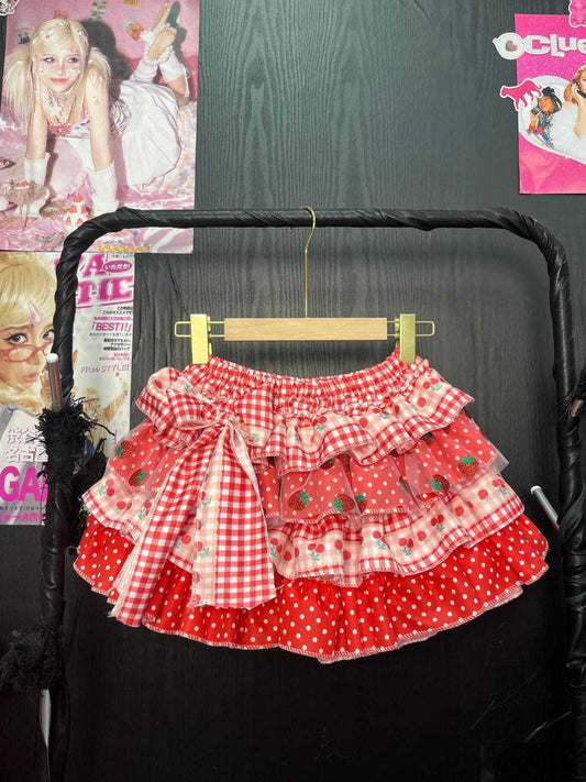 Y2K Handmade Fluffy Cake Skirt