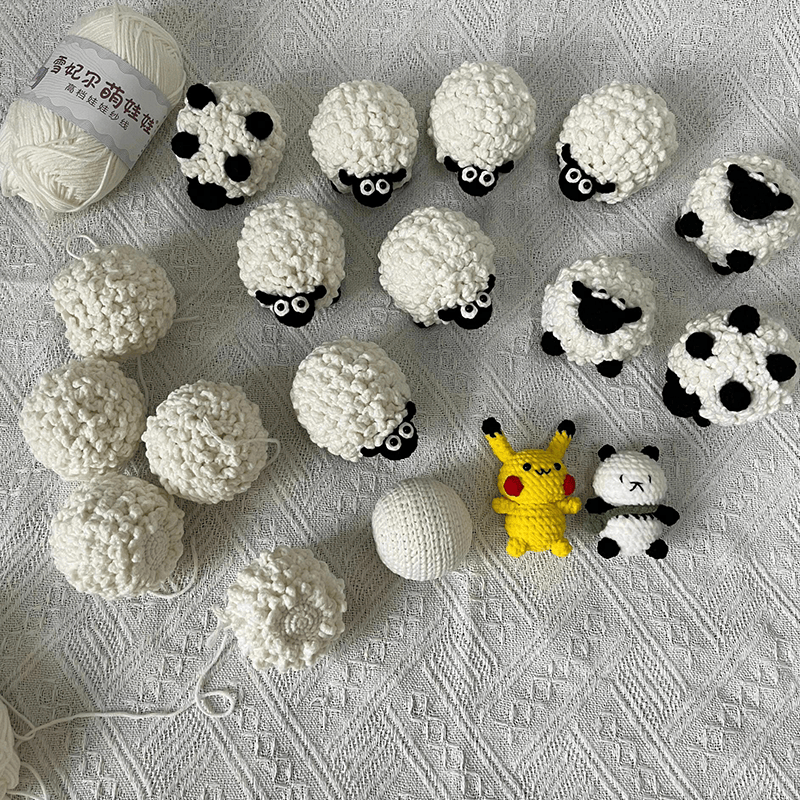 diy crochet Sheep kit