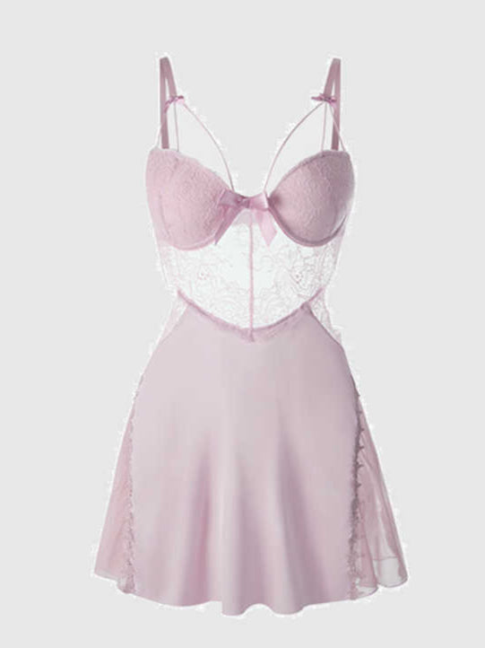 Ice Silk Lace Nightgown