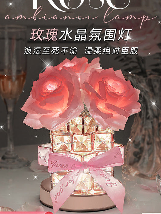 Birthday gifts rose glasses night light