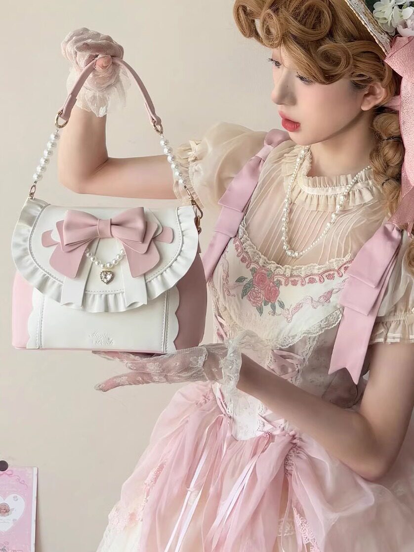 sweet pink bow handbag