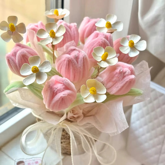 Tulips & Roses DIY Chenille Stem Bouquet Craft Kit