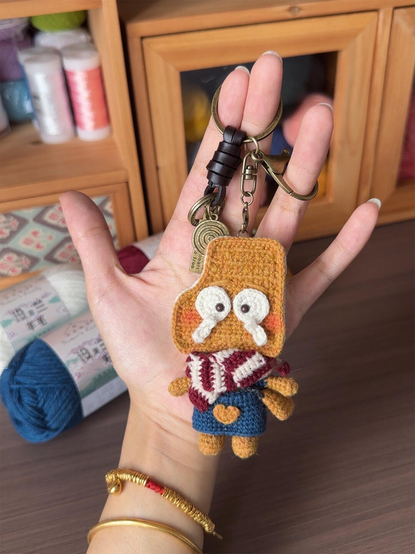 diy crochet cookie man doll kit