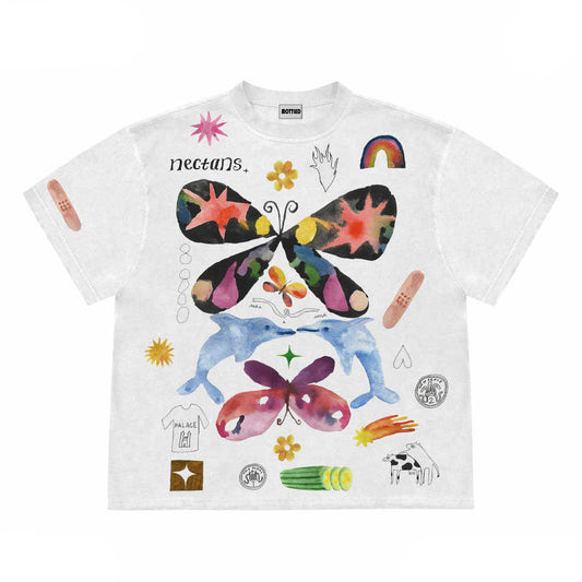 Graffiti Butterfly Cartoon Tee