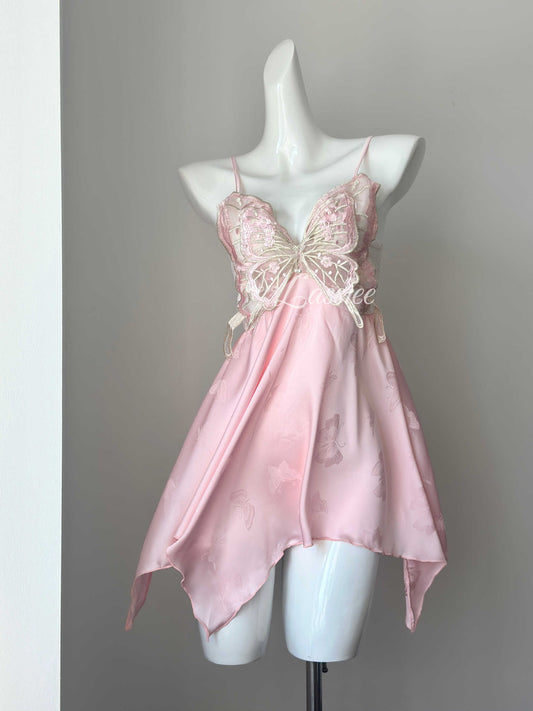 Pure Desire Ice Silk Butterfly Pajamas