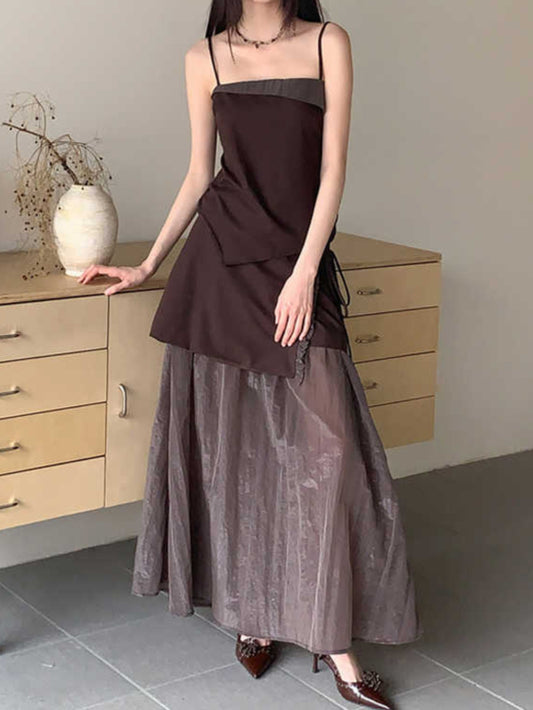 Bamboo Fiber Satin Top + Skirt