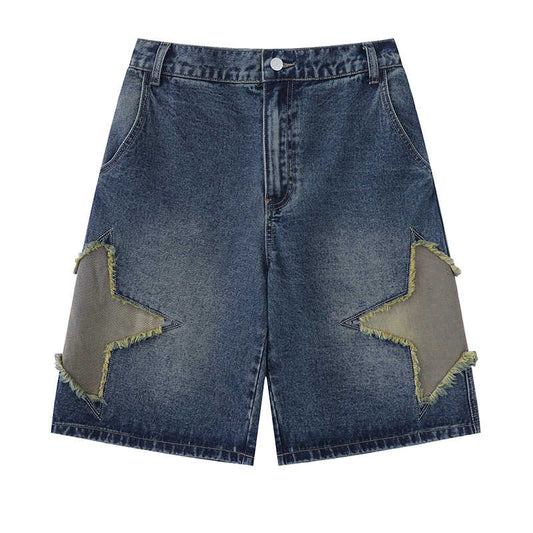 Y2K Street Star Denim Shorts