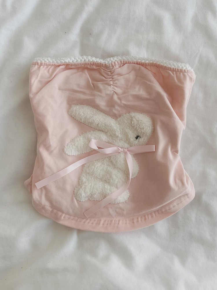Rabbit Pink Tube Top